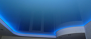 Натяжной потолок со светодиодной подсветкой в Узловой